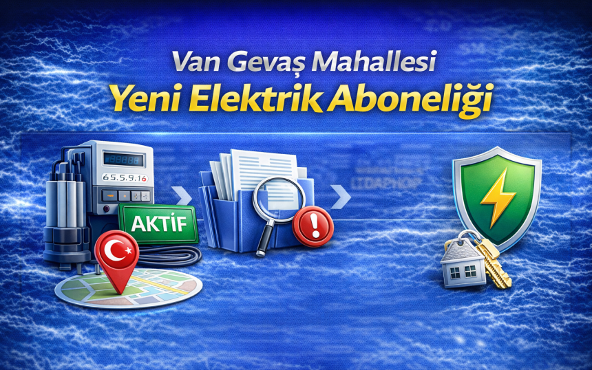 Van Gevaş Mahallesi Yeni Elektrik Aboneliğ