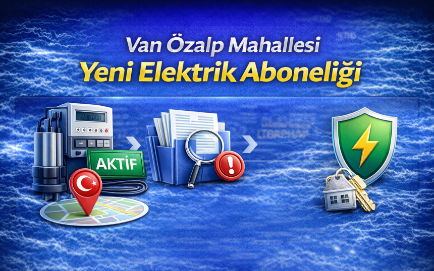 Van Özalp Mahallesi Yeni Elektrik Aboneliği