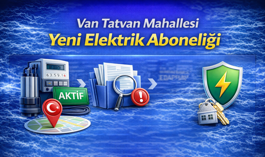 Van Tatvan Mahallesi Yeni Elektrik Aboneliği